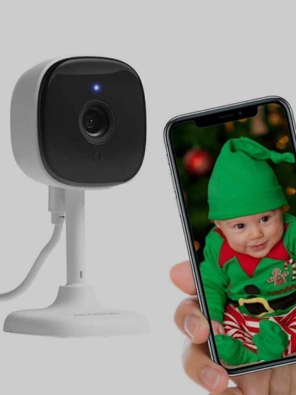 AMOROM Indoor Security Camera 1080P WiFi 2-Way Talk Night Vision Motion Detectio